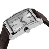 Buy Shop Calvin Klein Window Silver Dial Brown Leather Strap Watch for Women - K2M23126 USA Online