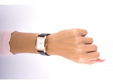 Buy Shop Calvin Klein Window White Dial Brown Leather Strap Watch for Women - K2M23620 USA Online