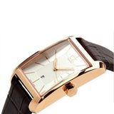 Buy Shop Calvin Klein Window White Dial Brown Leather Strap Watch for Women - K2M23620 USA Online