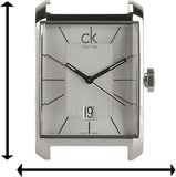 Buy Shop Calvin Klein Window White Dial White Leather Strap Watch for Men - K2M21120 USA Online