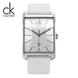 Buy Shop Calvin Klein Window White Dial White Leather Strap Watch for Men - K2M21120 USA Online