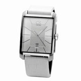 Buy Shop Calvin Klein Window White Dial White Leather Strap Watch for Men - K2M21120 USA Online