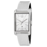 Buy Shop Calvin Klein Window White Dial White Leather Strap Watch for Men - K2M21120 USA Online