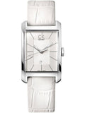 Buy Shop Calvin Klein Window White Dial White Leather Strap Watch for Men - K2M21120 USA Online
