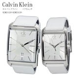 Buy Shop Calvin Klein Window White Dial White Leather Strap Watch for Women - K2M23120 USA Online