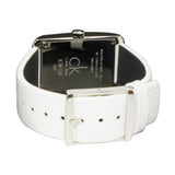 Buy Shop Calvin Klein Window White Dial White Leather Strap Watch for Women - K2M23120 USA Online