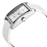 Buy Shop Calvin Klein Window White Dial White Leather Strap Watch for Women - K2M23120 USA Online