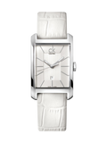 Buy Shop Calvin Klein Window White Dial White Leather Strap Watch for Women - K2M23120 USA Online