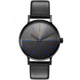 Calvin Klein Boost Black Dial Black Leather Strap Watch for Men - K7Y214CZ