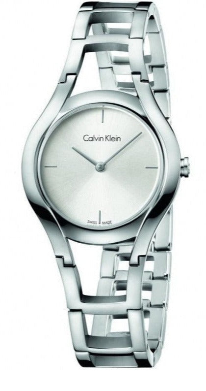Buy Shop Calvin Klein Class White Dial Silver Steel Strap Watch for Women - K6R23126 USA Online