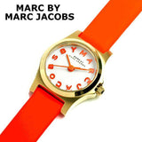 Buy Shop Marc Jacobs Henry Dinky White Dial Orange Leather Strap Watch for Women - MBM1236 USA Online