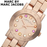 Buy Shop Marc Jacobs Amy Rose Gold Dial Rose Gold Steel Strap Watch for Women - MBM3219 USA Online