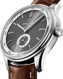 Buy Shop Breitling Premier Automatic 40mm Grey Dial Brown Leather Strap Watch for Men - A37340351B1P2 USA Online