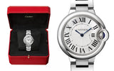 Buy Shop Cartier Ballen Bleu De Cartier Silver Dial Silver Steel Strap Watch for Women - W6920084 USA Online