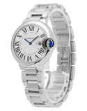 Buy Shop Cartier Ballen Bleu De Cartier Silver Dial Silver Steel Strap Watch for Women - W6920084 USA Online