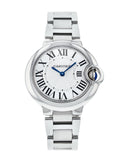 Buy Shop Cartier Ballen Bleu De Cartier Silver Dial Silver Steel Strap Watch for Women - W6920084 USA Online