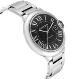 Buy Shop Cartier Ballon Bleu de Cartier Black Dial Silver Steel Strap Watch for Men - W6920042 USA Online