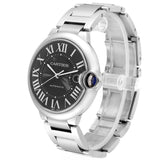 Buy Shop Cartier Ballon Bleu de Cartier Black Dial Silver Steel Strap Watch for Men - W6920042 USA Online