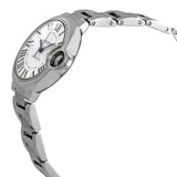 Buy Shop Cartier Ballon Bleu De Cartier Silver Dial Silver Steel Strap Watch for Women - WSBB0044 USA Online