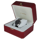 Buy Shop Cartier Ballon Bleu De Cartier Black Dial Black Leather Strap Watch for Men - WSBB0003 USA Online