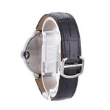 Buy Shop Cartier Ballon Bleu De Cartier Black Dial Black Leather Strap Watch for Men - WSBB0003 USA Online