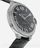 Buy Shop Cartier Ballon Bleu De Cartier Black Dial Black Leather Strap Watch for Men - WSBB0003 USA Online