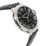 Buy Shop Cartier Ballon Bleu De Cartier Black Dial Black Leather Strap Watch for Men - WSBB0003 USA Online