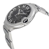 Buy Shop Cartier Ballon Bleu de Cartier Black Dial Silver Steel Strap Watch for Men - W6920042 USA Online