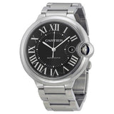 Buy Shop Cartier Ballon Bleu de Cartier Black Dial Silver Steel Strap Watch for Men - W6920042 USA Online