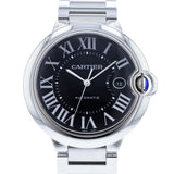 Buy Shop Cartier Ballon Bleu de Cartier Black Dial Silver Steel Strap Watch for Men - W6920042 USA Online