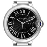 Buy Shop Cartier Ballon Bleu de Cartier Black Dial Silver Steel Strap Watch for Men - W6920042 USA Online
