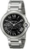 Buy Shop Cartier Ballon Bleu de Cartier Black Dial Silver Steel Strap Watch for Men - W6920042 USA Online