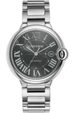 Buy Shop Cartier Ballon Bleu de Cartier Black Dial Silver Steel Strap Watch for Men - W6920042 USA Online