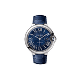 Buy Shop Cartier Ballon Bleu De Cartier Blue Dial Blue Leather Strap Watch for Men - WSBB0027 USA Online