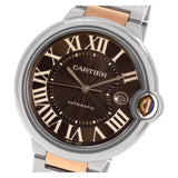 Buy Shop Cartier Ballon Bleu de Cartier Brown Dial Two Tone Steel Strap Watch for Men - W6920032 USA Online