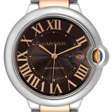 Buy Shop Cartier Ballon Bleu de Cartier Brown Dial Two Tone Steel Strap Watch for Men - W6920032 USA Online