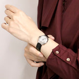Buy Shop Cartier Ballon Bleu de Cartier Diamonds Silver Dial Black Leather Strap Watch for Women - W4BB0008 USA Online