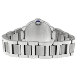 Buy Shop Cartier Ballon Bleu de Cartier Diamonds Silver Dial Silver Steel Strap Watch for Women - WE902073 USA Online