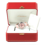 Buy Shop Cartier Ballon Bleu De Cartier Pink Dial Pink Leather Strap Watch for Women - WSBB0007 USA Online