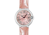 Buy Shop Cartier Ballon Bleu De Cartier Pink Dial Pink Leather Strap Watch for Women - WSBB0007 USA Online