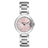 Buy Shop Cartier Ballon Bleu de Cartier Pink Dial Silver Steel Strap Watch for Women - W6920038 USA Online