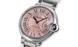 Buy Shop Cartier Ballon Bleu De Cartier Pink Dial Silver Steel Strap Watch for Women - W6920041 USA Online