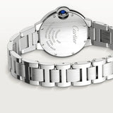 Buy Shop Cartier Ballon Bleu de Cartier Pink Dial Silver Steel Strap Watch for Women - WSBB0046 USA Online