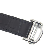 Buy Shop Cartier Ballon Bleu De Cartier Silver Dial Black Leather Strap Watch for Women - WSBB0028 USA Online