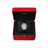 Buy Shop Cartier Ballon Bleu De Cartier Silver Dial Black Leather Strap Watch for Women - WSBB0034 USA Online