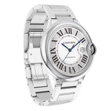 Buy Shop Cartier Ballon Bleu De Cartier Silver Dial Silver Steel Strap Watch for Men - WSBB0049 USA Online