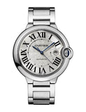 Buy Shop Cartier Ballon Bleu De Cartier Silver Dial Silver Steel Strap Watch for Men - WSBB0049 USA Online