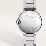 Buy Shop Cartier Ballon Bleu De Cartier Silver Dial Silver Steel Strap Watch for Women - W69011Z4 USA Online