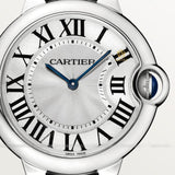 Buy Shop Cartier Ballon Bleu De Cartier Silver Dial Silver Steel Strap Watch for Women - W69011Z4 USA Online
