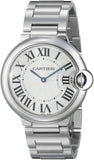 Buy Shop Cartier Ballon Bleu De Cartier Silver Dial Silver Steel Strap Watch for Women - W69011Z4 USA Online